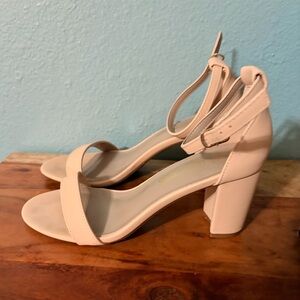 Nude Heeled Sandals